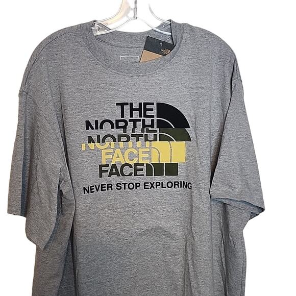 The North Face Light Heather Gray Short Sleeve Tee, NWT, XXL - Picture 2 of 7